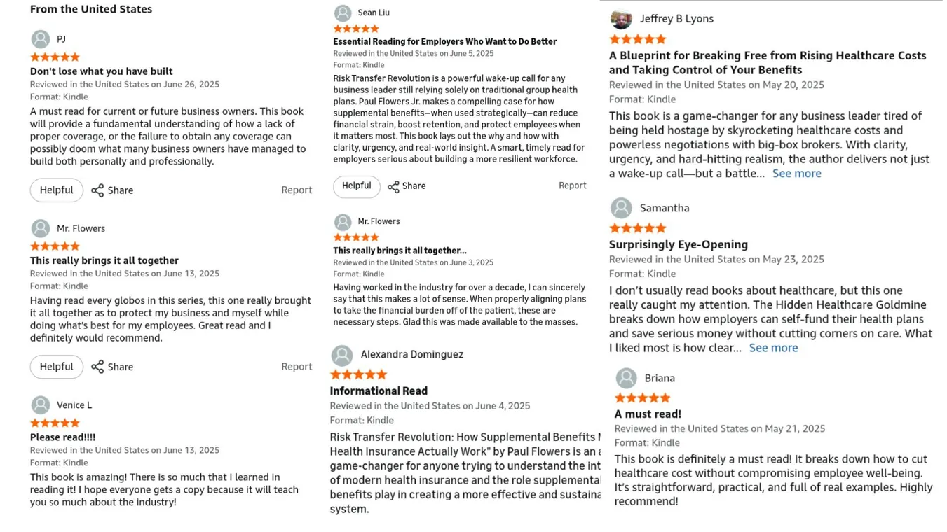 Amazon reviews of books written with Chapter